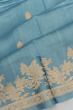 Banarasi Katan Silk Butta Dust Blue Saree