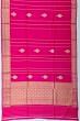 Banarasi Katan Silk Vertical Lines And Butta Rani Pink Saree