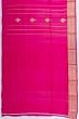 Banarasi Katan Silk Vertical Lines And Butta Rani Pink Saree