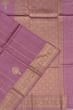 Banarasi Katan Silk Vertical Lines And Butta Lavender Saree