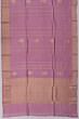 Banarasi Katan Silk Vertical Lines And Butta Lavender Saree