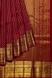 Kanchipuram Silk Brocade Maroon Saree