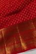 Kanchipuram Silk Brocade Red Saree