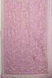 Organza Tissue Embroidery Jaal Pink Saree