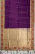 Chanderi Silk Butta Purple Saree With Embroidery Border