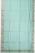 Organza Horizontal Lines Sea Green Saree