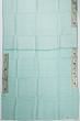 Organza Horizontal Lines Sea Green Saree