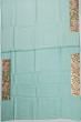 Organza Horizontal Lines Sea Green Saree