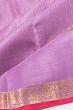 Kanchipuram Silk Checks Lavender Saree