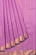 Kanchipuram Silk Horizontal Lines Lavender Saree