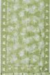 Organza Floral Printed Green Saree