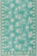 Organza Floral Printed Sea Green Saree