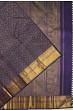 Kanchipuram Silk Brocade Dark Blue Saree