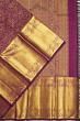 Kanchipuram Silk Brocade Purple Saree