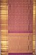 Kanchipuram Silk Brocade Purple Saree