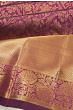 Kanchipuram Silk Brocade Purple Saree