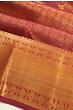 Kanchipuram Silk Brocade Maroon Saree