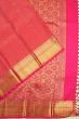 Kanchipuram Silk Checks And Butta Pink Saree