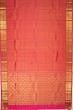 Kanchipuram Silk Checks And Butta Pink Saree