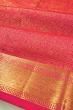 Kanchipuram Silk Checks And Butta Pink Saree