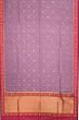 Banarasi Kora Organza Butta Violet Saree