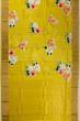 Banarasi Katan Silk Floral Printed Butta Yellow Saree