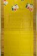 Banarasi Katan Silk Floral Printed Butta Yellow Saree