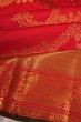 Kanchipuram Silk Jaal Red Saree