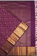 Kanchipuram Silk Jaal Purple Saree