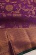 Kanchipuram Silk Jaal Purple Saree