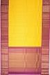 Kanchipuram Silk Brocade Yellow Saree