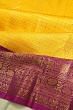 Kanchipuram Silk Brocade Yellow Saree