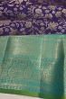 Kanchipuram Silk Brocade Dark Blue Saree