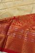 Kanchipuram Silk Jaal And Butta Gold Saree