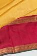 Kanchipuram Silk Brocade Yellow Saree