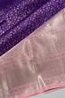 Kanchipuram Silk Brocade Violet Saree