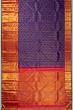 Kanchipuram Silk Floral Jaal Butta Violet Saree