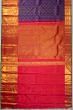 Kanchipuram Silk Floral Jaal Butta Violet Saree