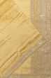 Organza Tissue Brocade Yellow Saree With Embroidery