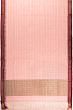 Ponduru Handspun Cotton Checks Peach Saree