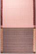 Ponduru Handspun Cotton Checks Peach Saree