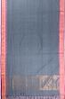 Ponduru Handspun Cotton Horizontal Lines Grey Saree