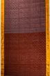 Ponduru Handspun Cotton Butta Brown Saree