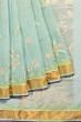 Ponduru Handspun Cotton Jamdani Butta Pastel Blue Saree