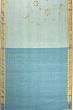 Ponduru Handspun Cotton Jamdani Butta Pastel Blue Saree