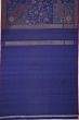 Banarasi Silk All Over Jamdani Jaal Dark Blue Saree