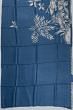 Tussar Printed And Outlined Embroidery Dark Blue Saree