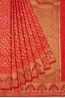 Kanchipuram Silk Brocade Red Saree