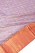 Kanchipuram Silk Tissue Brocade Lavender Saree