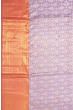 Kanchipuram Silk Tissue Brocade Lavender Saree